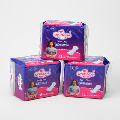 quality 155mm Liner voor eenmalige slipjes zachte afdruk Anion hygiënische pad voor vrouwen prestaties factory