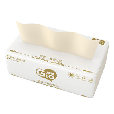 quality Gezichtsreiniging 390pcs Gio Flushable Soft Baby Bamboe Tissue 3ply Wegwerp mond en hand weefsel factory
